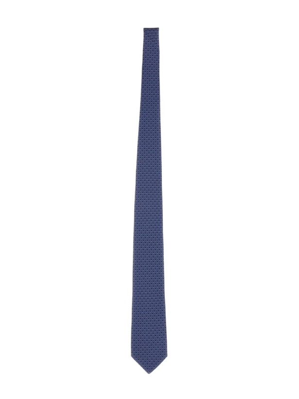 Photo: Ferragamo Cravatta Con Stampa Logo