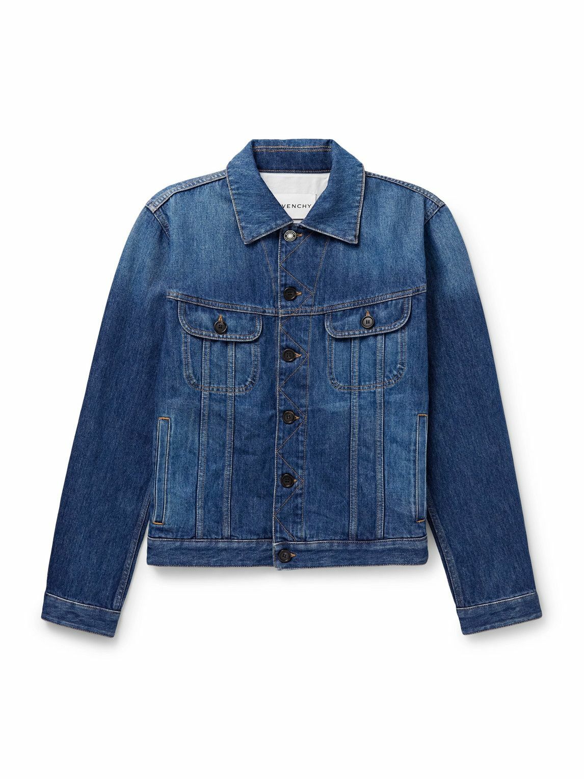 Givenchy Blue Studded Denim Jacket Givenchy
