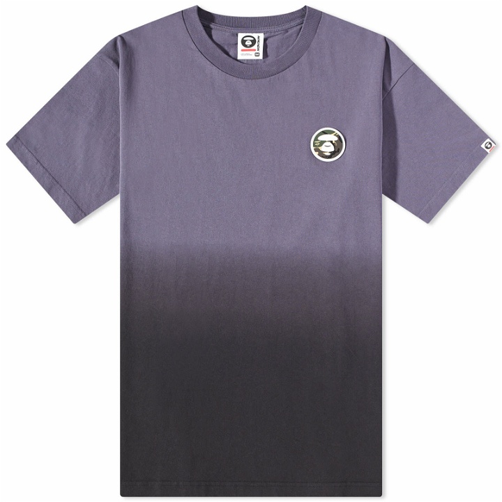 Photo: Men's AAPE Now Fade Grade Badge T-Shirt in Greystone