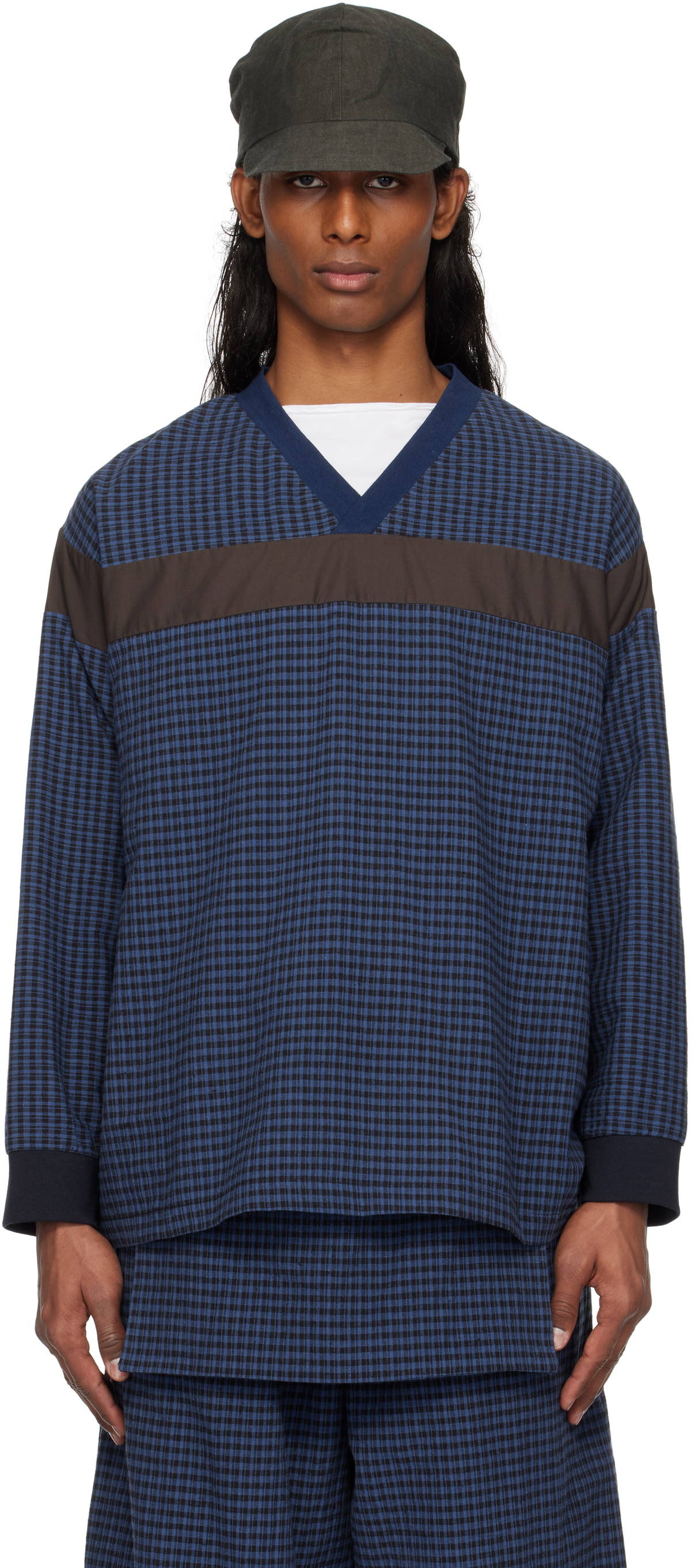 SC103 SSENSE Exclusive Navy Staff Top