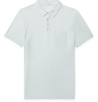 JAMES PERSE - Cotton and Linen-Blend Jersey Polo Shirt - Blue