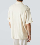 Sunspel Cotton terry bowling shirt