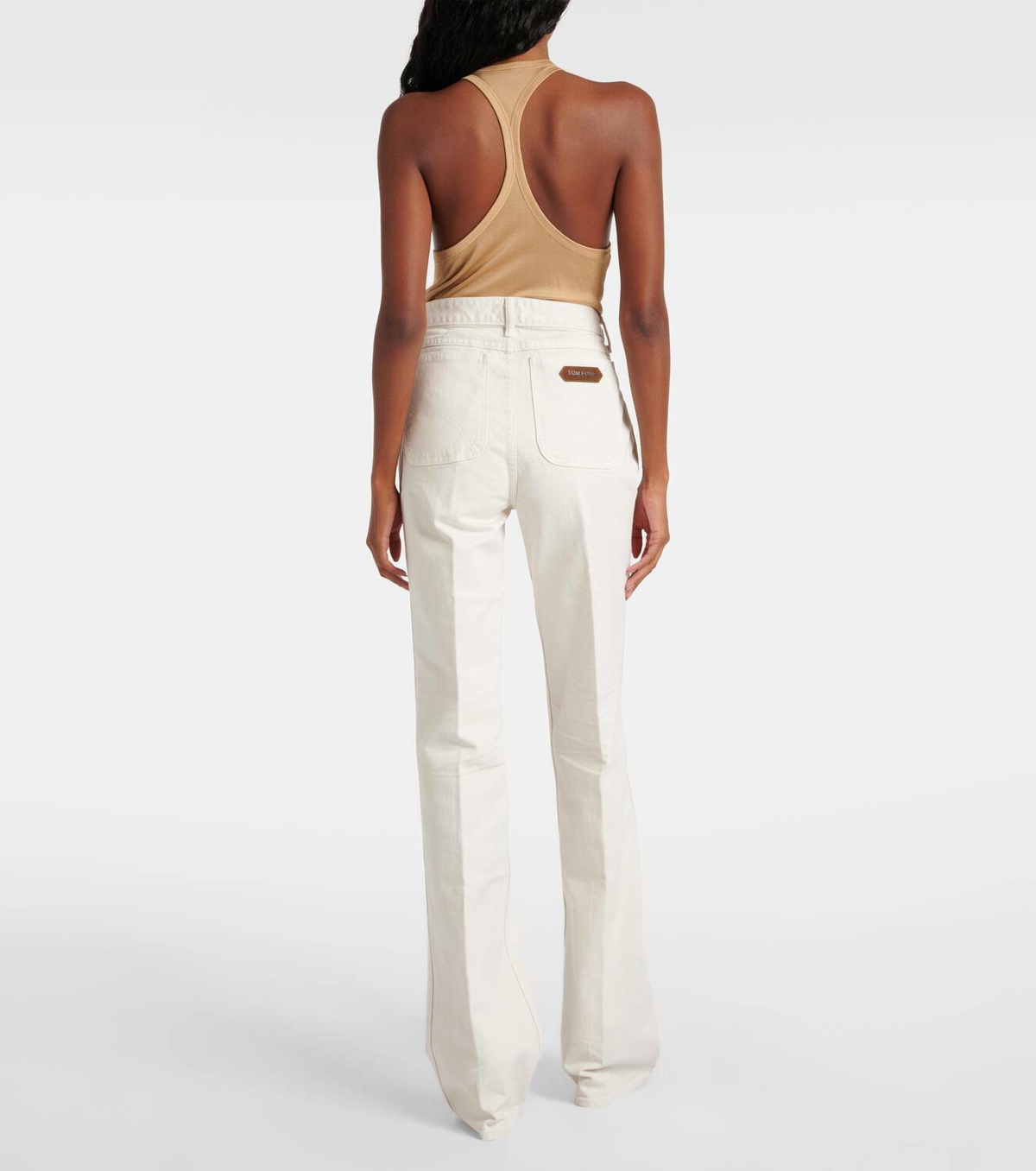 【関税込み】tom ford FLARED JEANS TOM FORD High-rise flared jeans | NET-A-PORTER