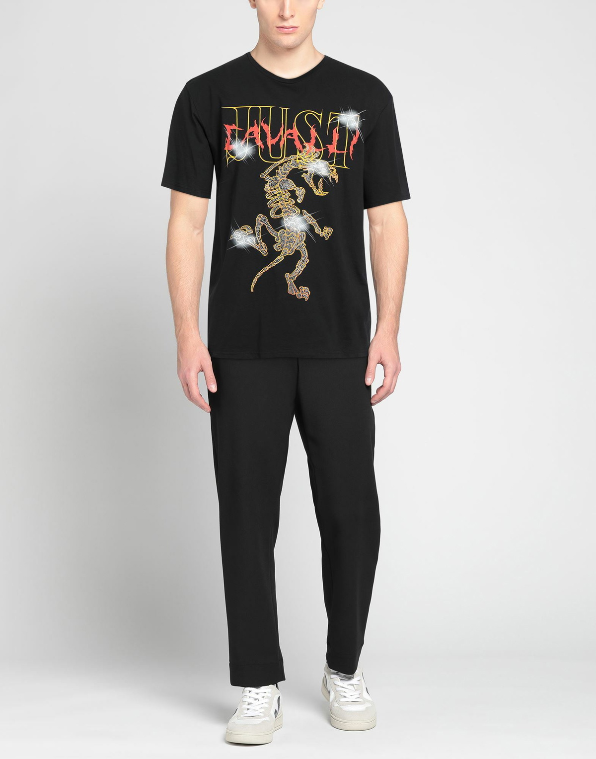 Just Cavalli Mens T-shirt in Black