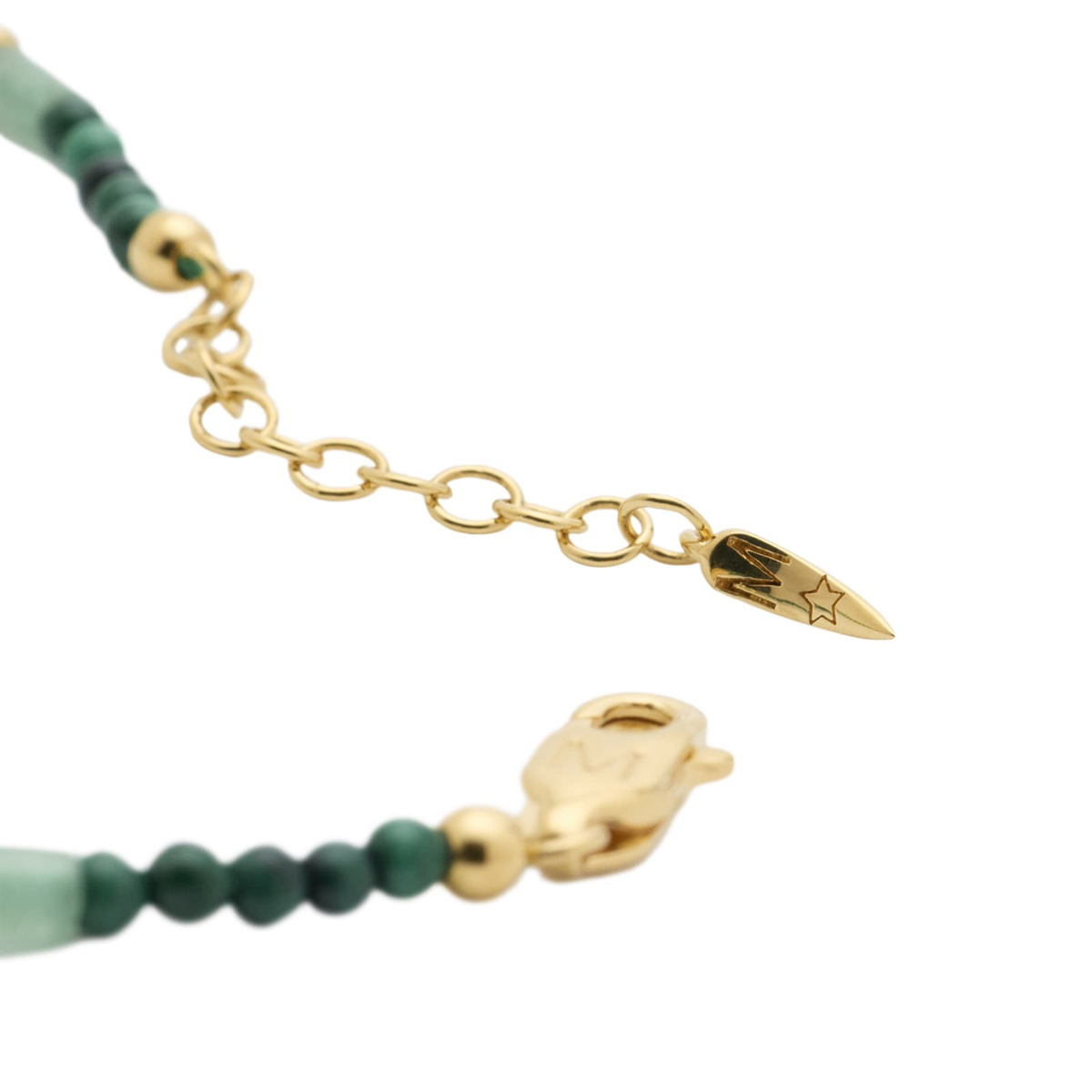 Missoma Women's Beaded Gemstone Bracelet in Green