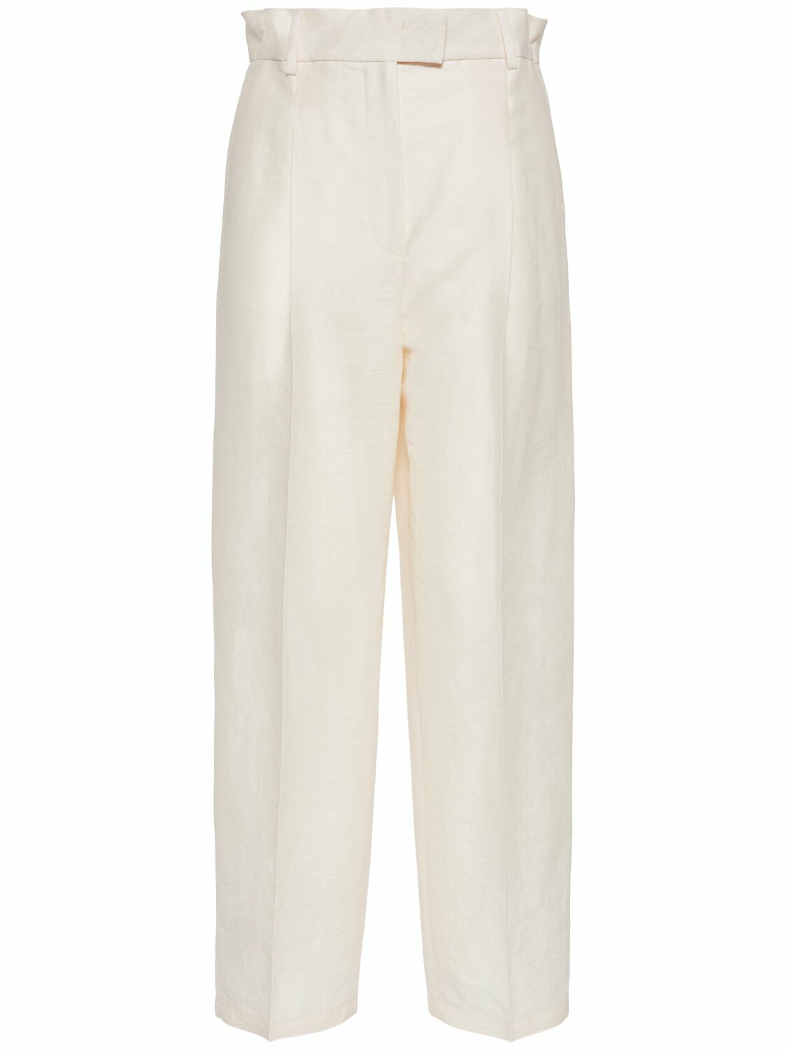 【関税送料込み】MAX MARA 'Efedra' pants Beige MAX MARA Efedra Linen Blend Pants Max Mara