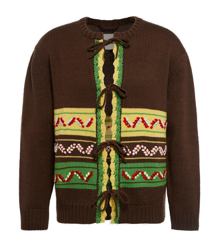Photo: Bode - Embroidered wool cardigan