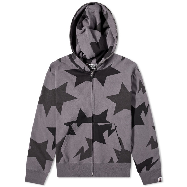 Photo: A Bathing Ape Sta Pattern Relaxed Fit Full Zip Hoody