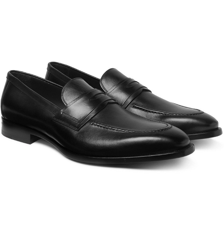 Photo: Dunhill - Leather Penny Loafers - Black