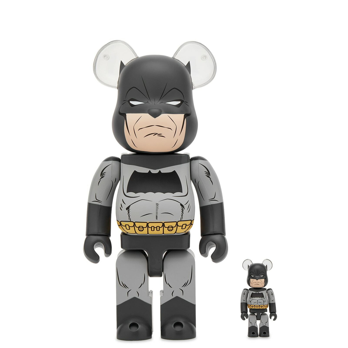 Medicom BE@RBRICK BATMAN (TDKR Ver.) 100% & 400% in Grey