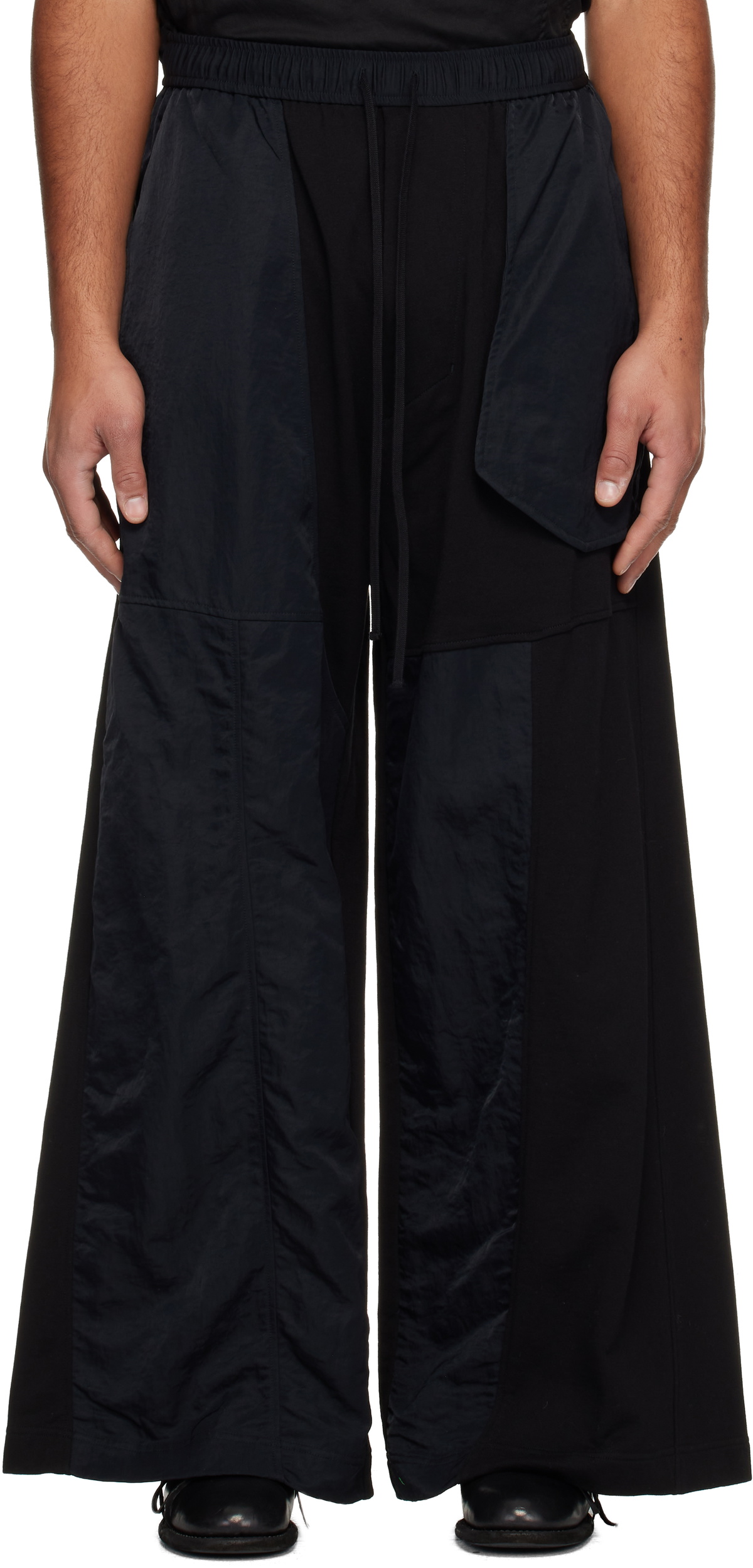Julius Black Side-Zip Lounge Pants Julius