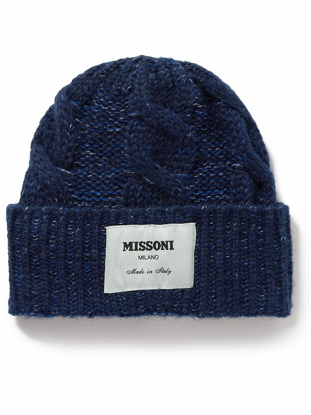 Photo: Missoni - Cable-Knit Wool-Blend Beanie
