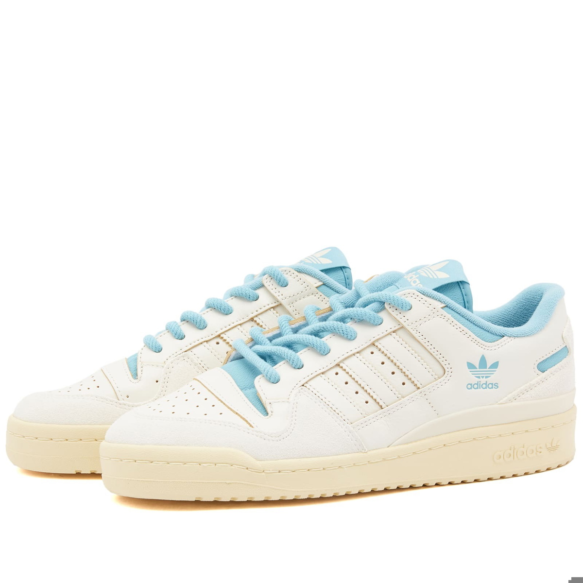 Adidas Men's Forum 84 Low CL Sneakers in Off White/Cream White adidas