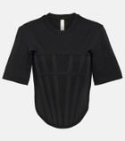 Dion Lee Corset cotton jersey T-shirt