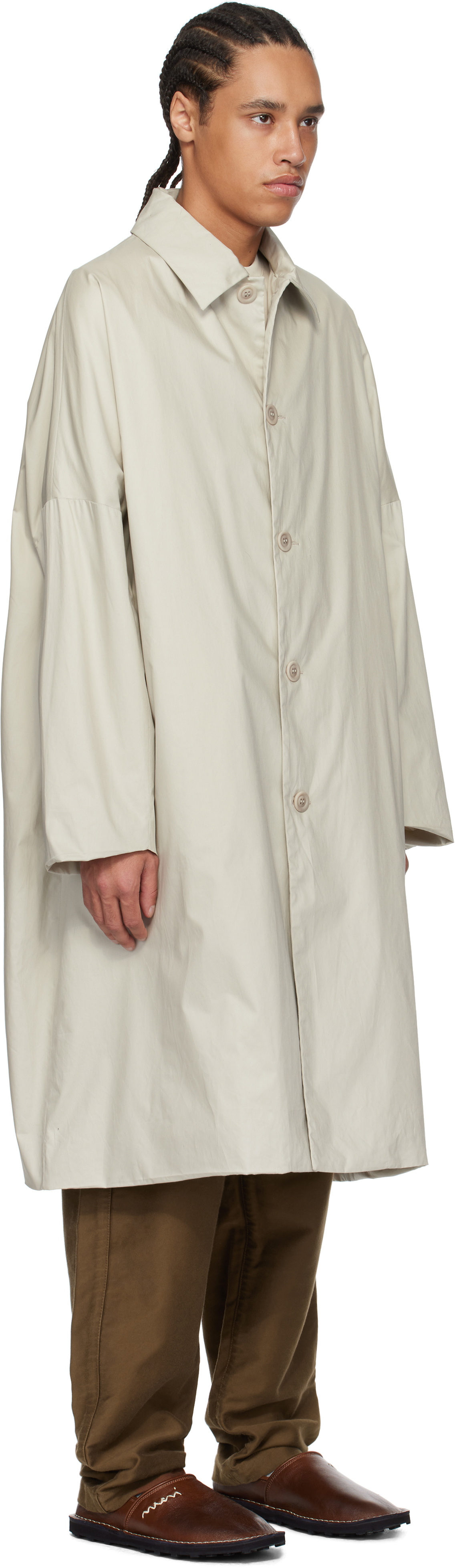 CASEY CASEY Gray Big Blobby Coat CASEY CASEY