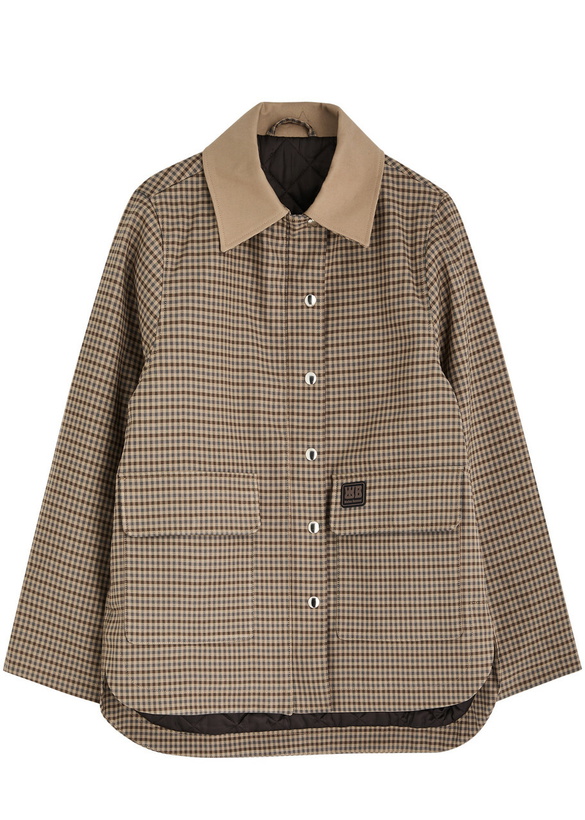 Photo: Wales Bonner Alto Checked Cotton-blend Jacket Multicoloured 1