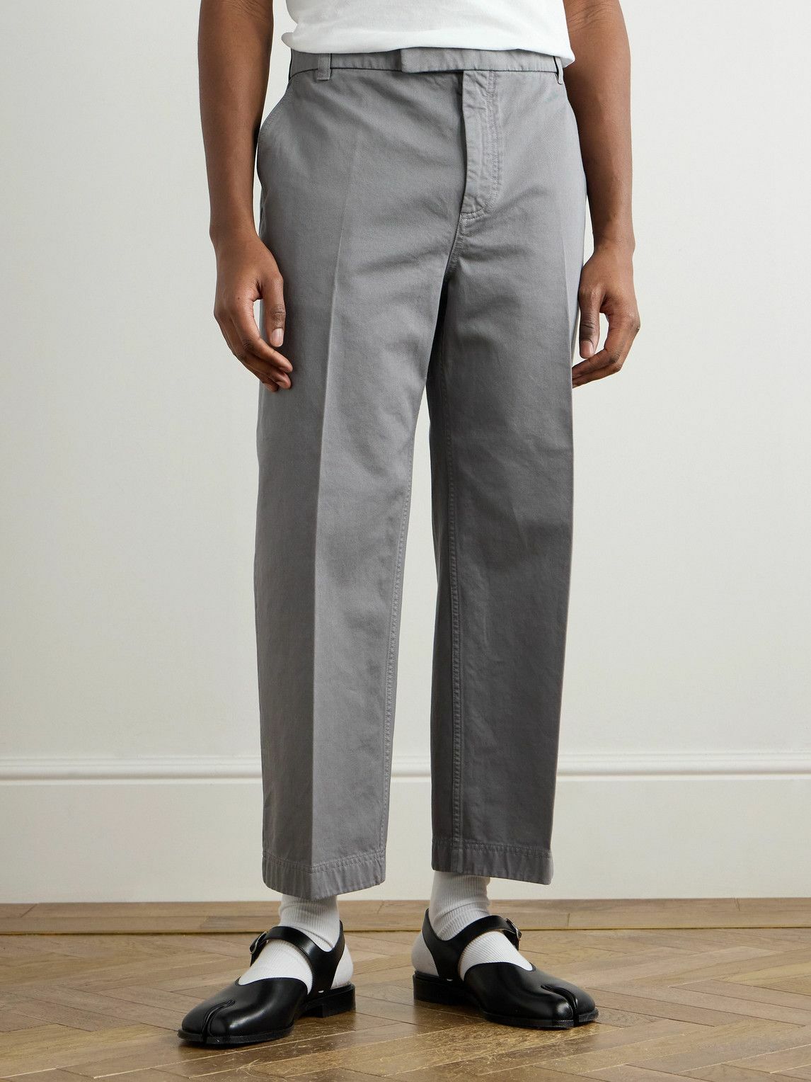 Thom Browne - Utility Tapered Garment-Dyed Cotton-Twill