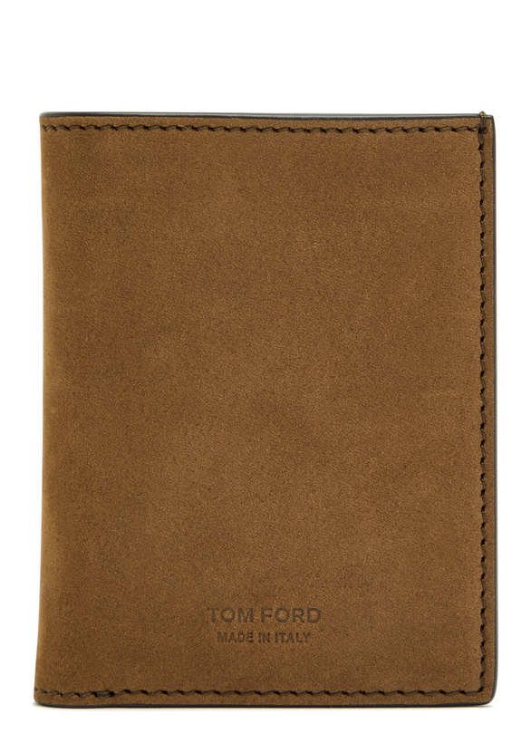 Photo: Tom Ford Nubuck Card Holder - Brown - One Size