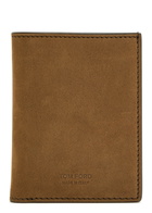 Tom Ford Nubuck Card Holder - Brown - One Size
