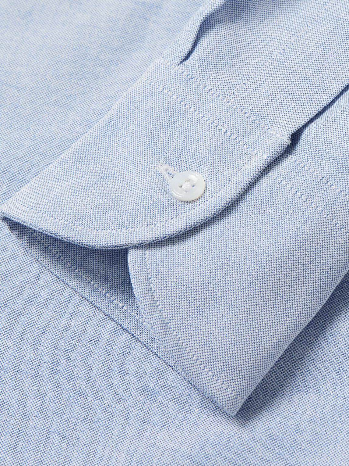 Kingsman - Drake's Button-Down Collar Cotton Oxford Shirt - Blue