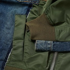 Sacai Men's Denim x MA-1 Jacket in Blue