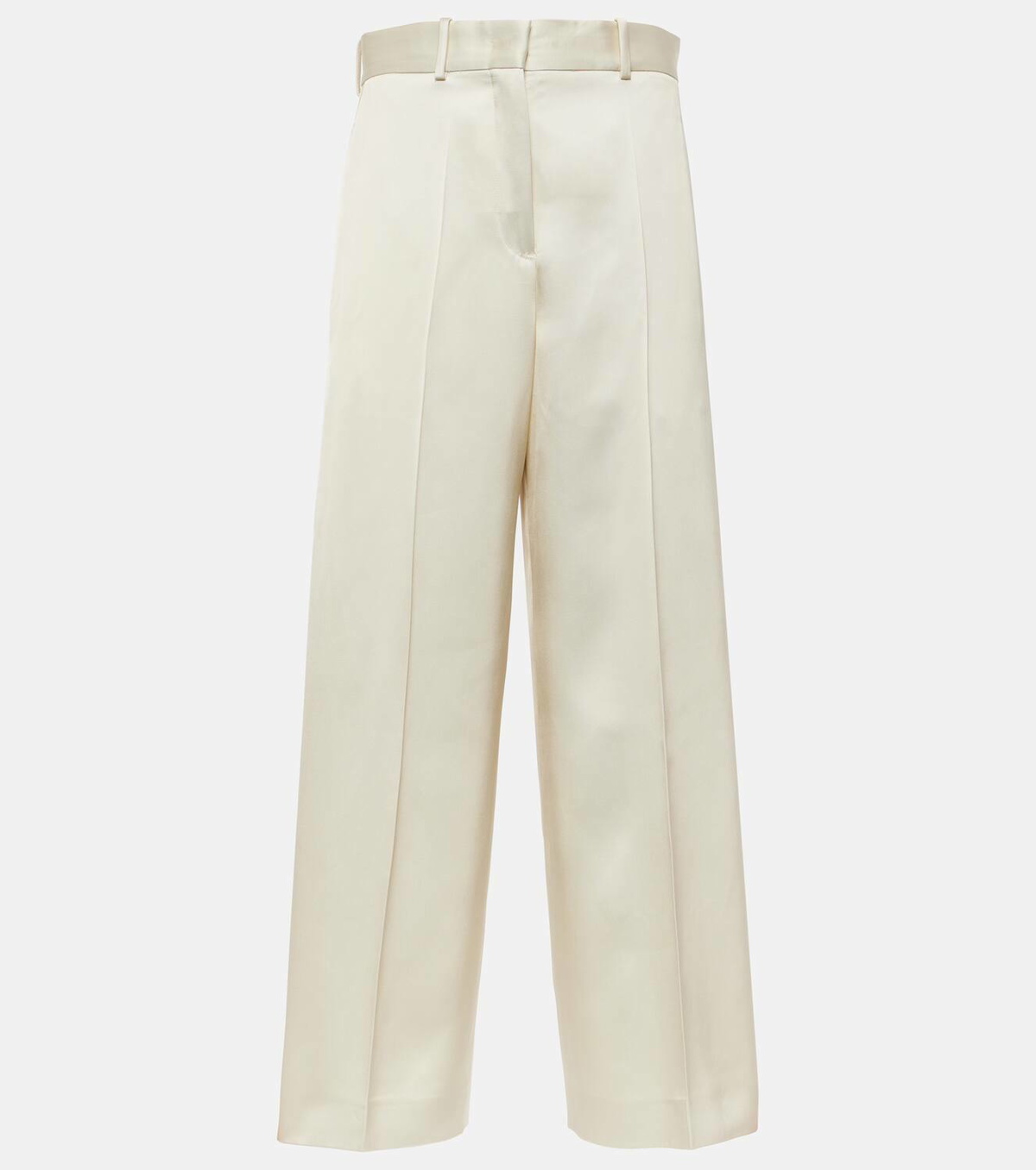 【関税＆送料込み】Jil Sander Satin Trousers JIL SANDER Belted satin-twill wide-leg pants | THE OUTNET