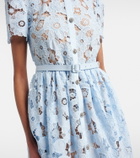 Self-Portrait Belted lace shirt dress