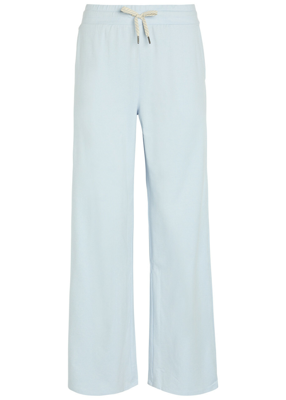 Vuori Halo Essential Wide-leg Jersey Sweatpants Light Blue