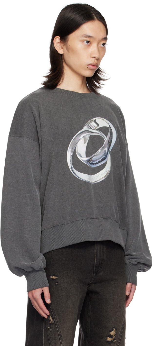 lesugiatelier Gray Ring Sweatshirt