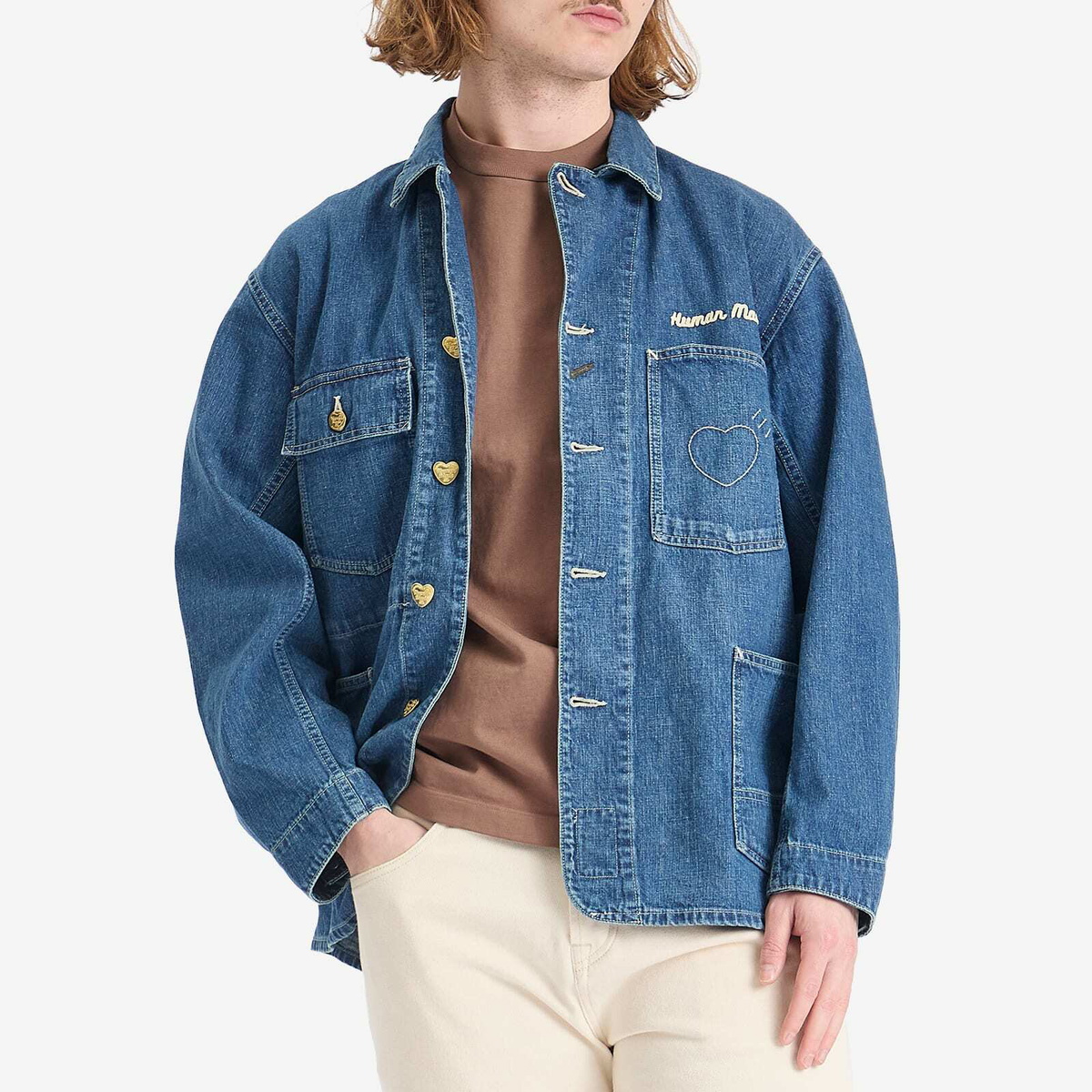 訳あり商品 Made Human Men's Indigo in Jacket Coverall Future Denim ジャケット・アウター