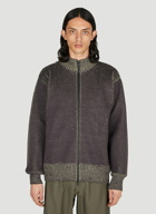 GR10K - Aimless Compact Zip Sweater in Grey
