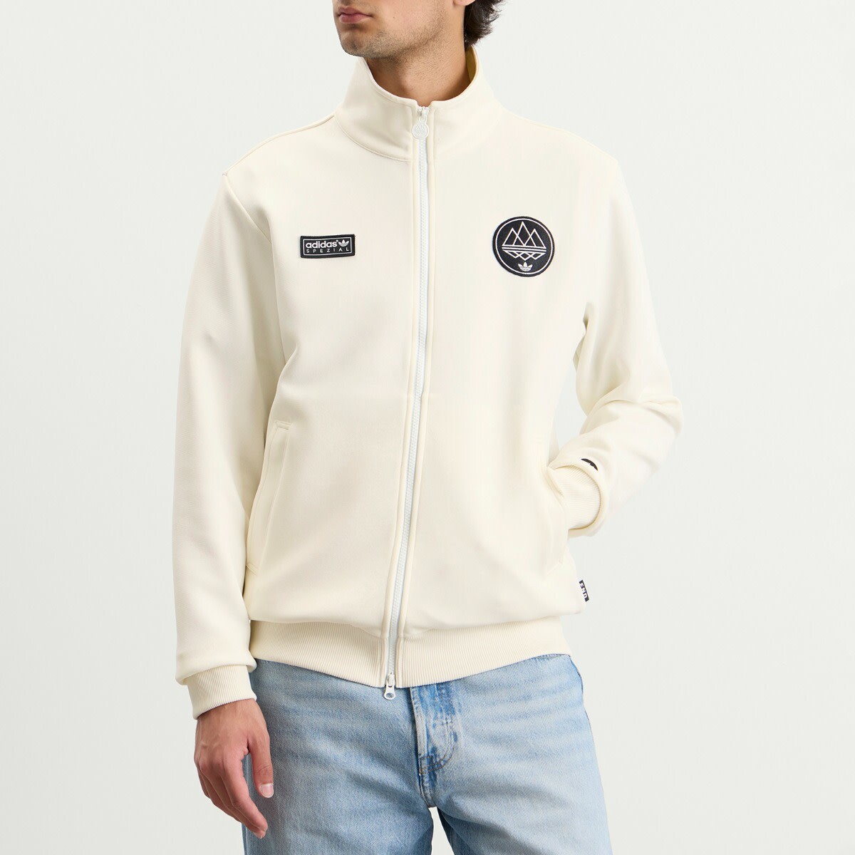 END. x Adidas Men's Angelzarke SPZL Track Top in Neutrals