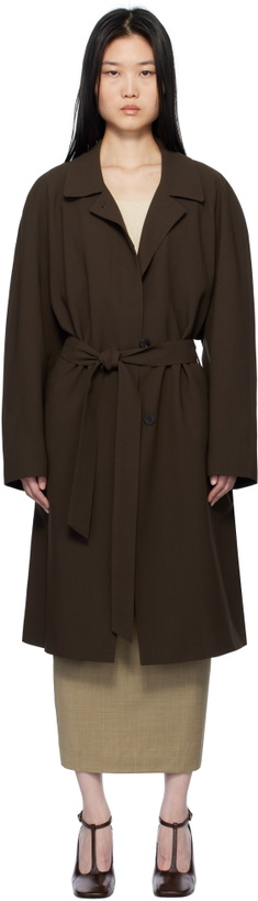 Photo: LE17SEPTEMBRE Brown Belted Coat