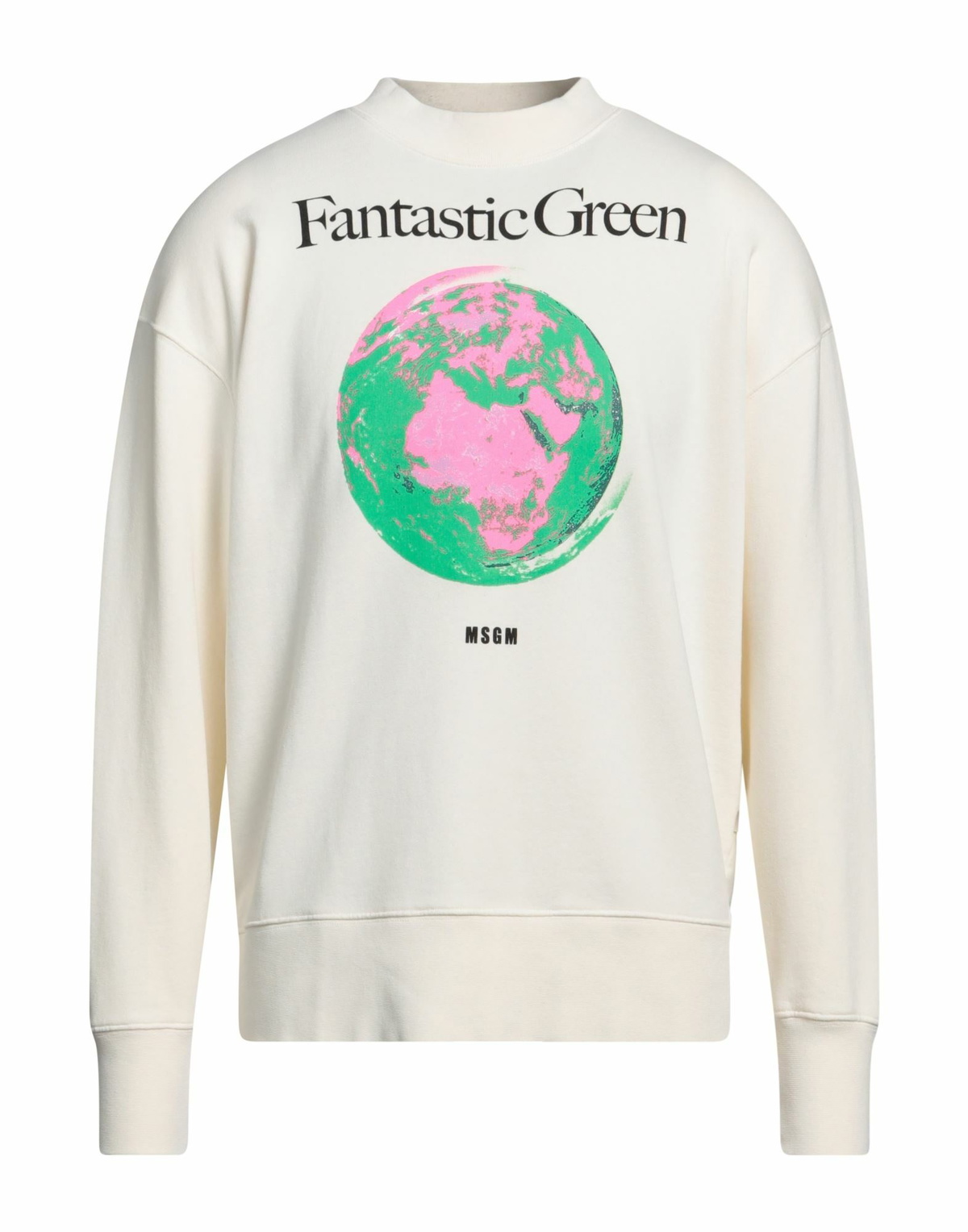 Msgm Mens Sweatshirt Ivory