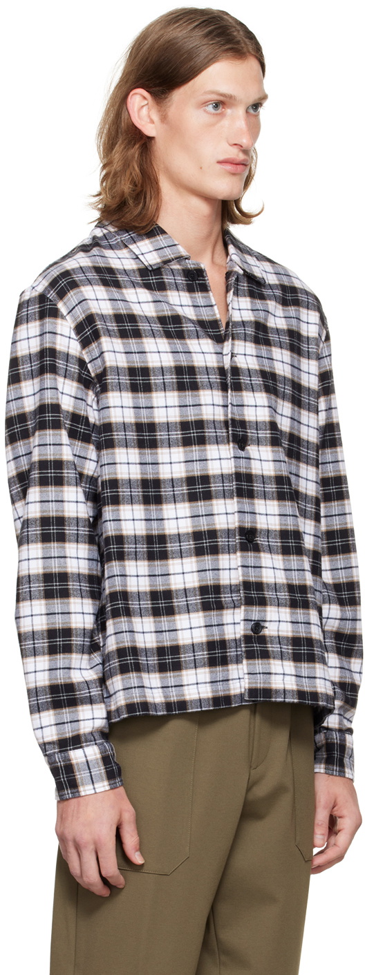 boss checked shirt