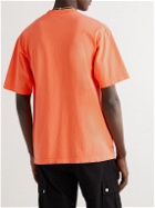 Sorry In Advance - Logo-Print Cotton-Jersey T-Shirt - Orange