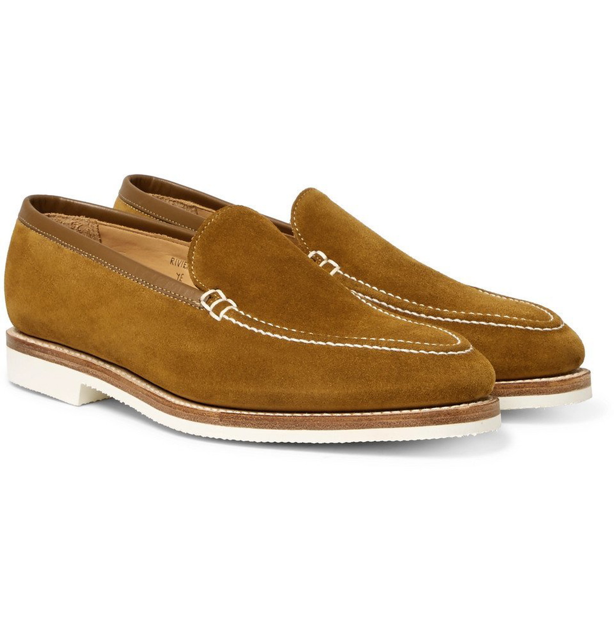 George Cleverley - Riviera Suede Loafers - Men - Tan George Cleverley