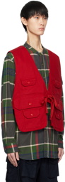 Engineered Garments Red Fowl Vest