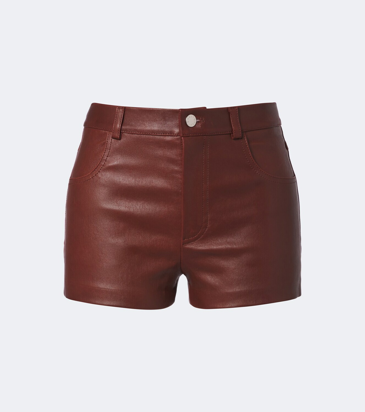 Stouls Roxie mid-rise leather shorts