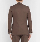 Kingsman - Brown Slim-Fit Unstructured Cotton-Twill Suit Jacket - Brown