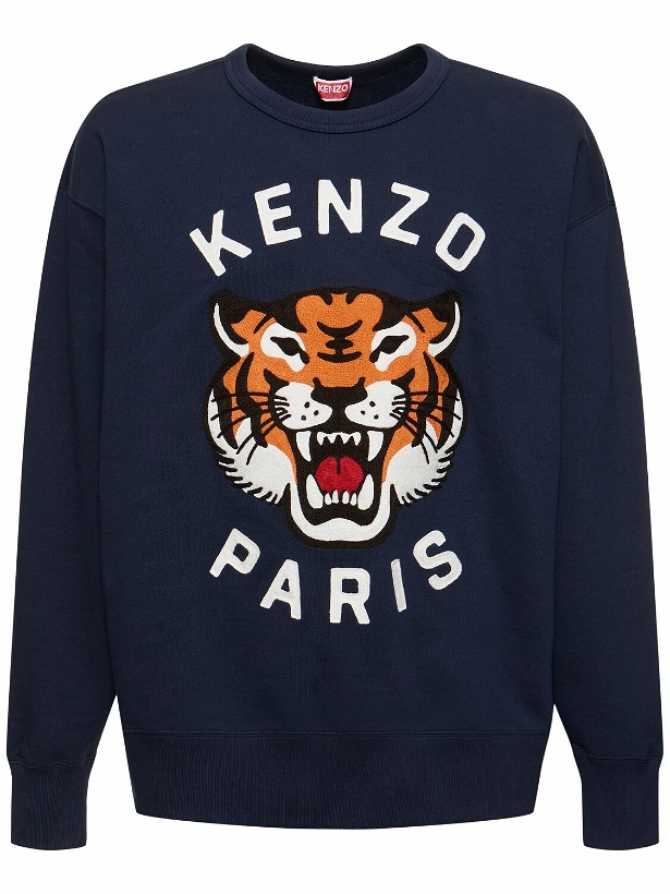 Photo: KENZO PARIS - Tiger Embroidery Cotton Sweatshirt