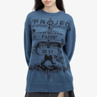 Y/Project Women's Paris' Best Jacquard Pullover in Navy