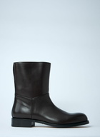 The Row Leather Nobilis Boots