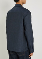 Belstaff Forge Linen Jacket Navy