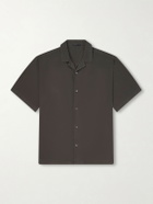 James Perse - Camp-Collar Cotton-Blend Poplin Shirt - Green