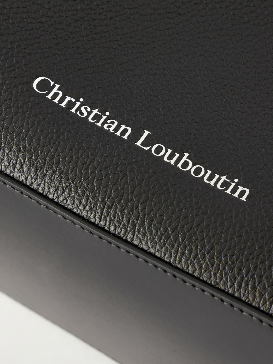 Christian Louboutin - Canopy Logo-Embossed Leather Pouch
