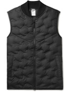 Nike Golf - Repel Quilted Therma-FIT ADV Down Golf Gilet - Black