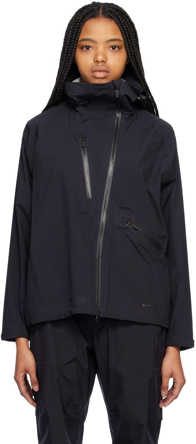 Snow Peak Black 3 Layer Rain Jacket Snow Peak