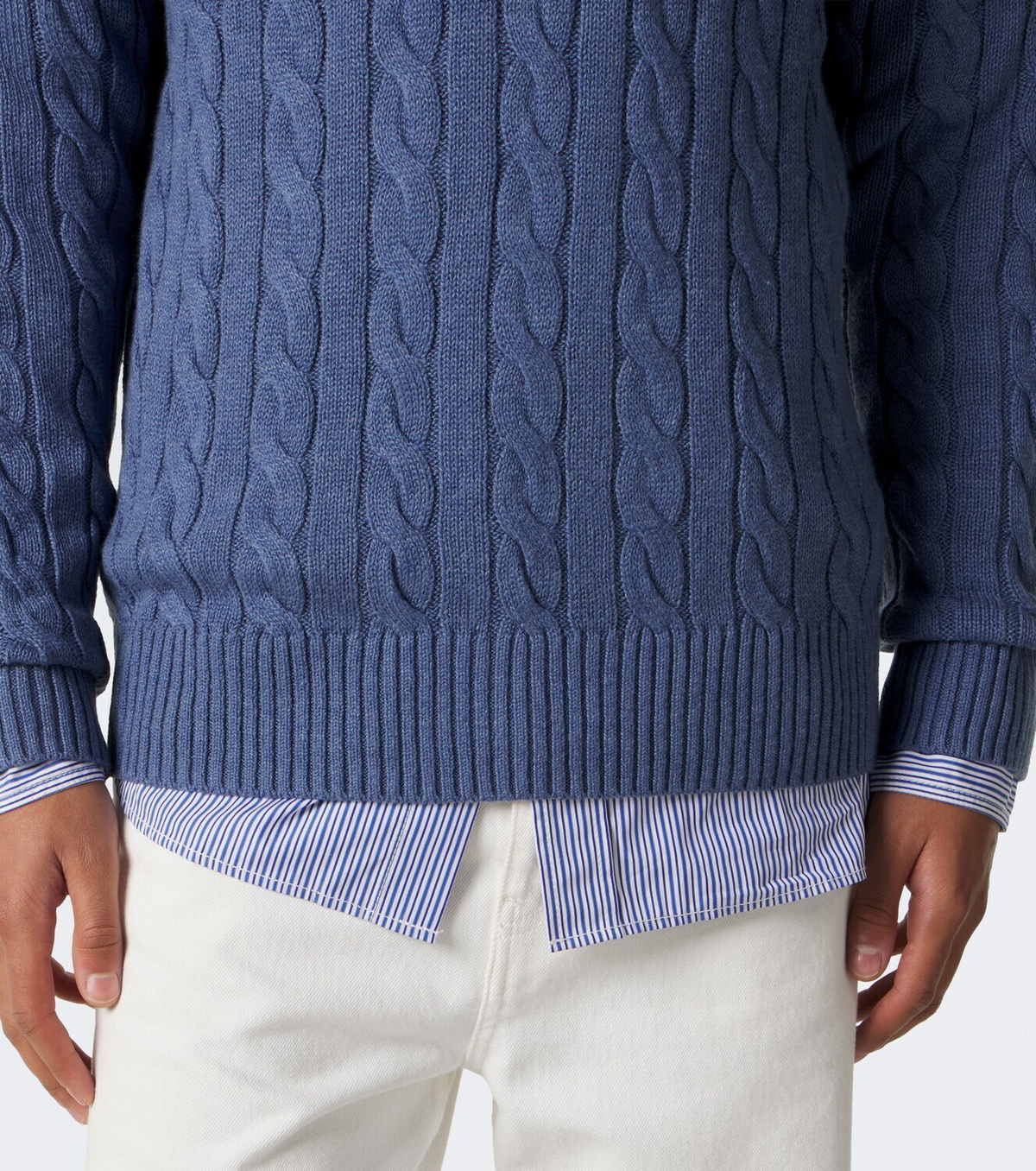 Polo Ralph Lauren Pony cable-knit cotton half-zip sweater