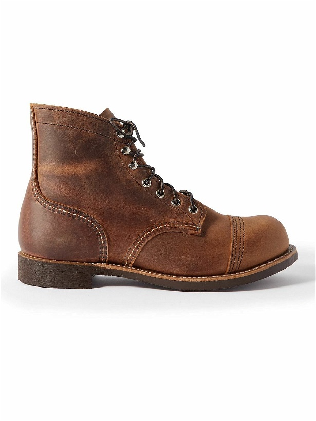 Photo: Red Wing Shoes - 8085 Iron Ranger Burnished-Leather Boots - Brown